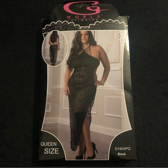 Halter Lace Midi Dress main image 1